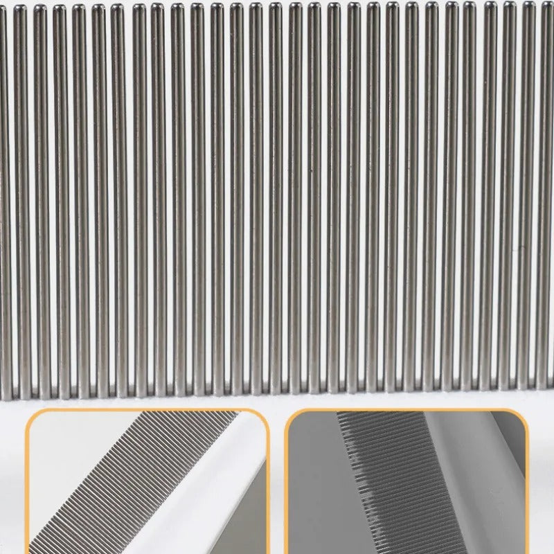 Non-slip handle of the pet de-shedding comb