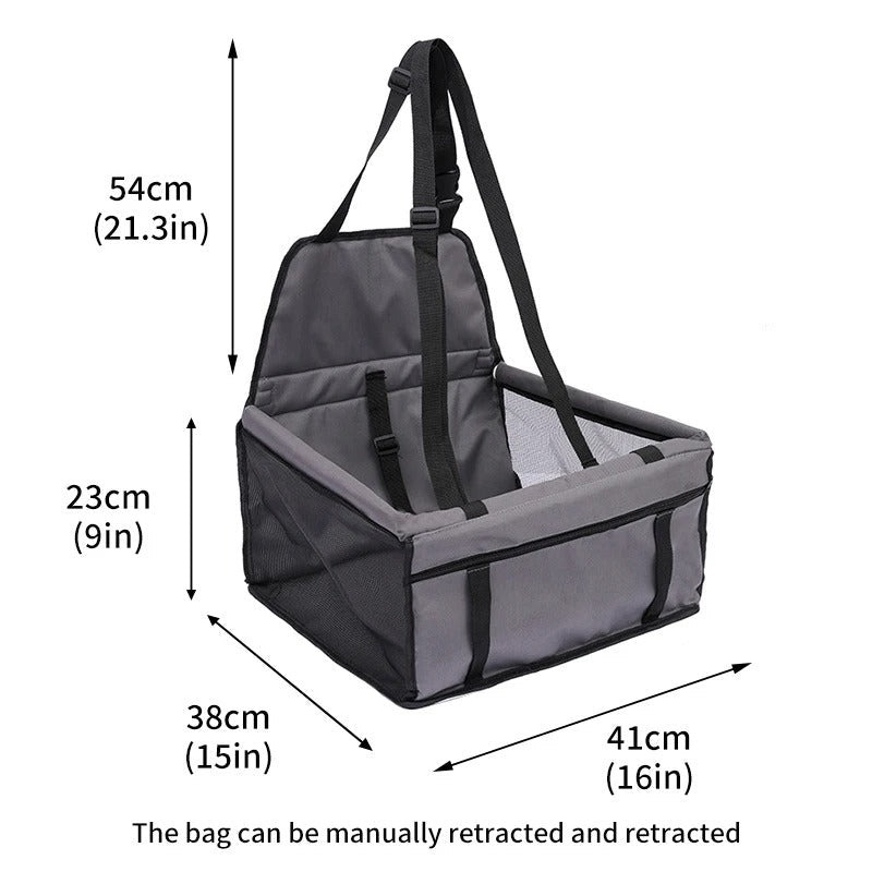 Foldable pet carrier in red