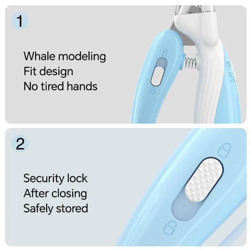 Pet Trim Pro nail clippers in pink