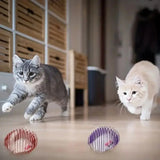 Stretchy cat balls with caged rats