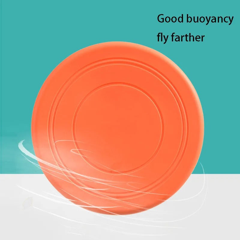 Silicone flying disc in yellow