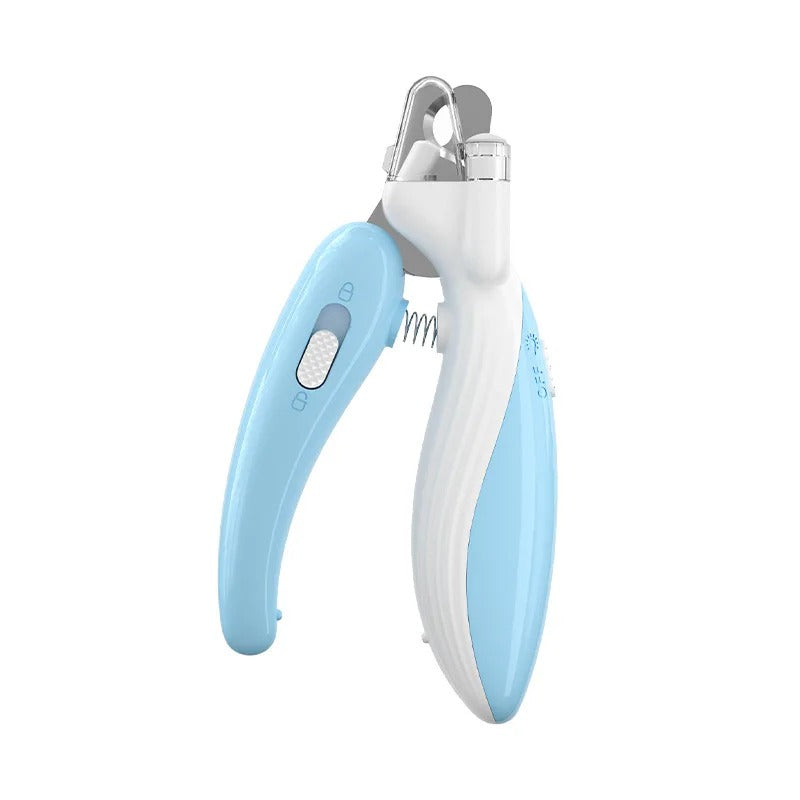 Pet Trim Pro nail clippers shown in both colours