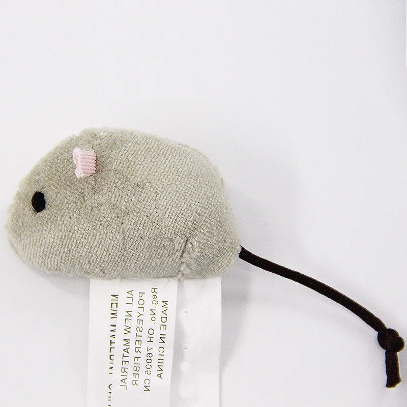 Plush simulation mouse cat toy close-up