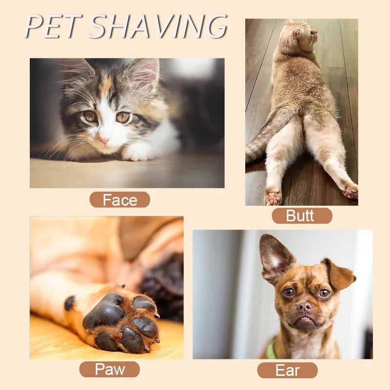 Professional pet paw trimmer with LED light