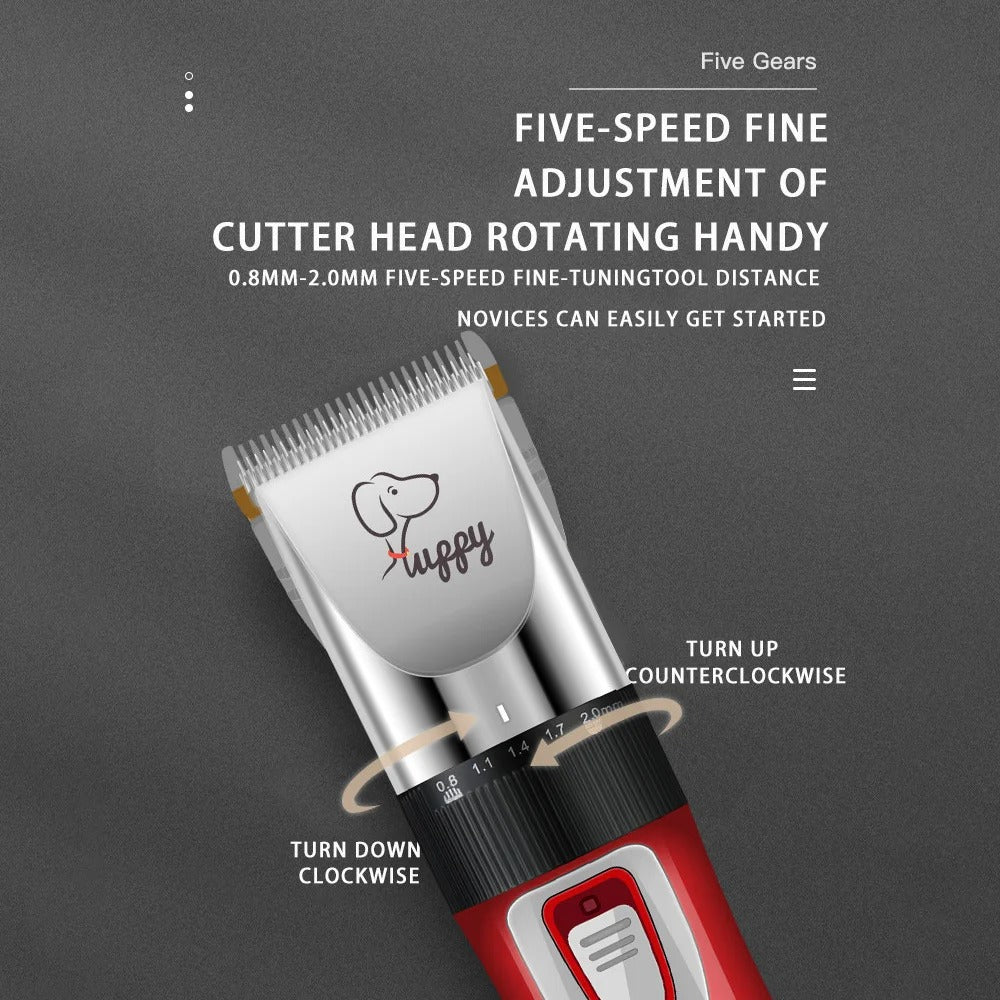 USB charging on the rechargeable pet clippers