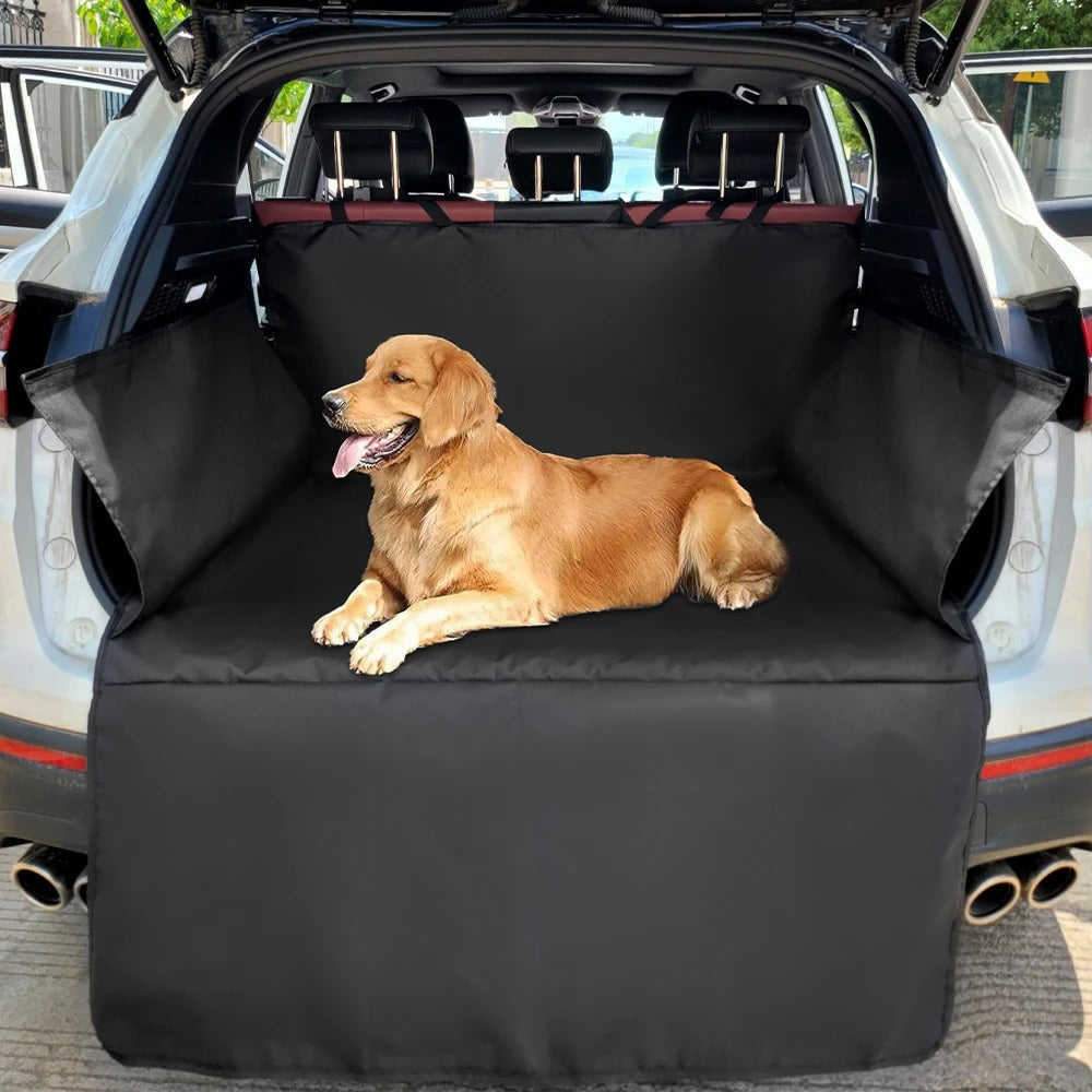 PawShield car seat cover with yellow trim