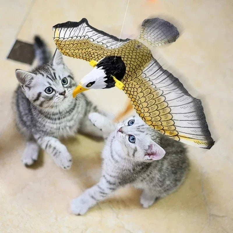 Flying bird interactive cat toy