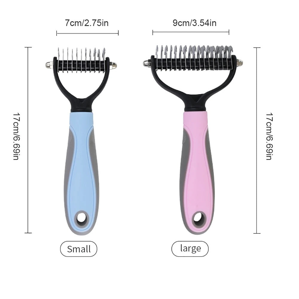 Loose fur collected in the grooming brush