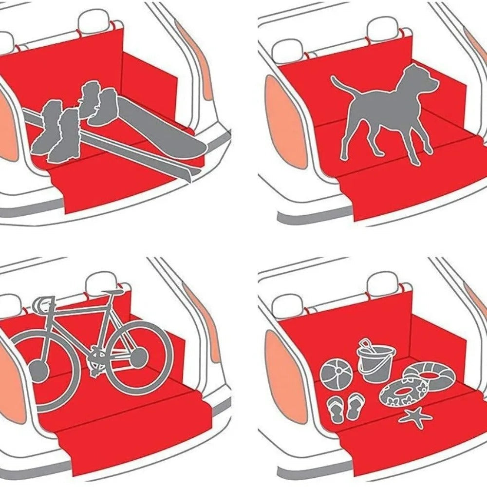 Non-slip backing on the SUV dog seat cover