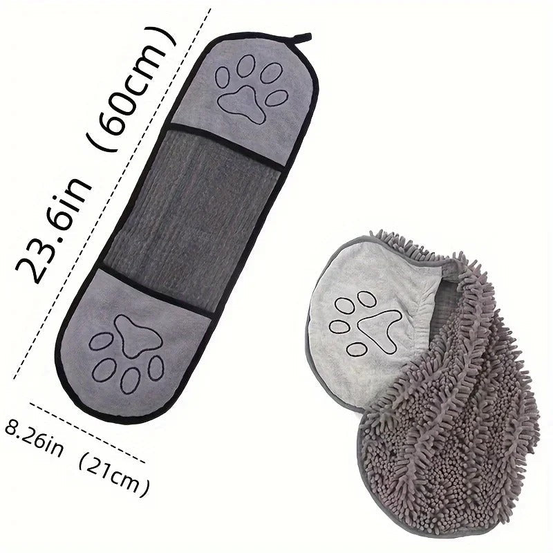 PawDry bath towel in blue