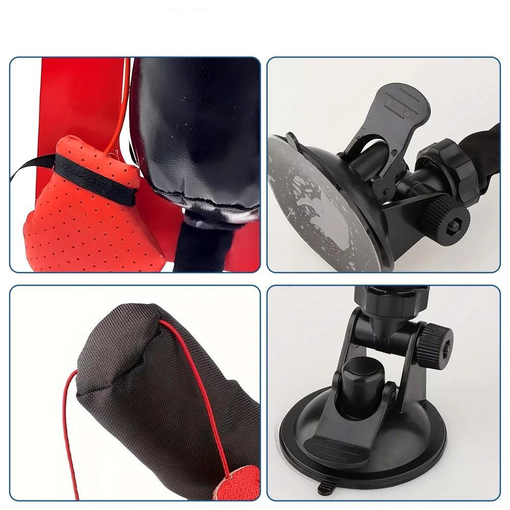 Interactive punching bag cat toy
