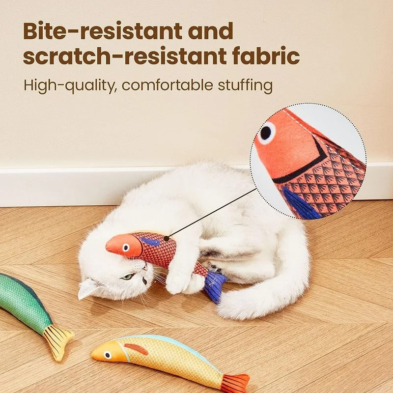 Catnip fish cat toy soft material