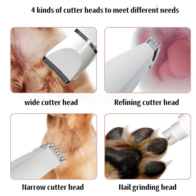 4-in-1 pet grooming and nail care device