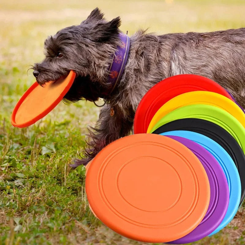 Floating flying disc in blue