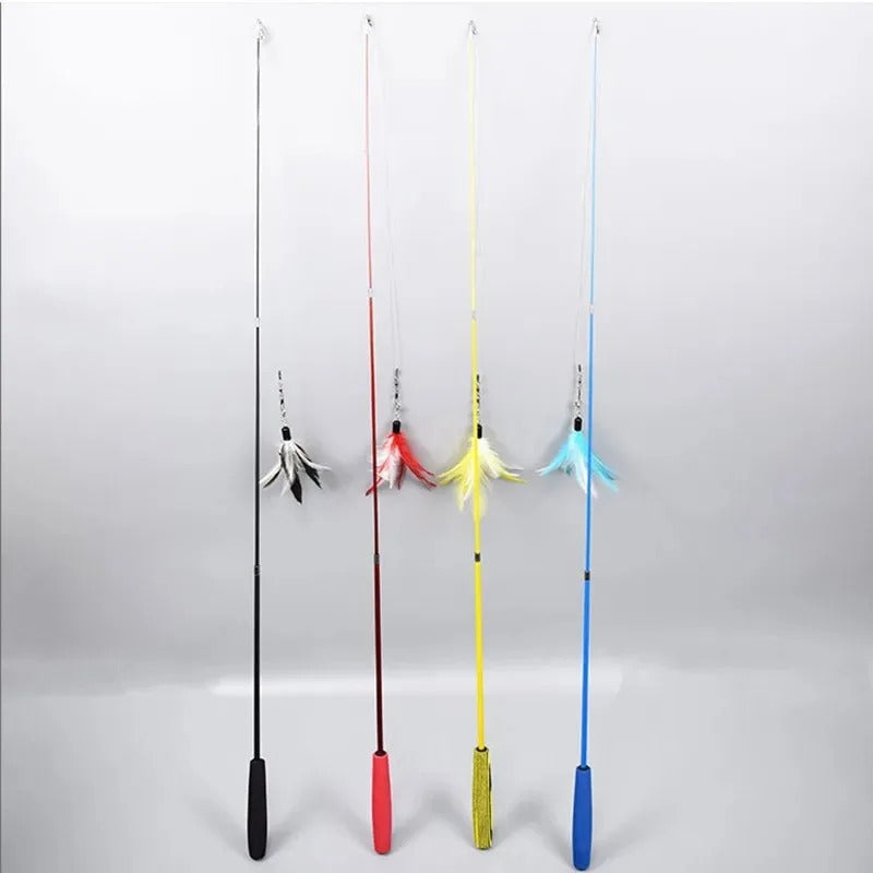 Feather refill included with the cat teaser wand