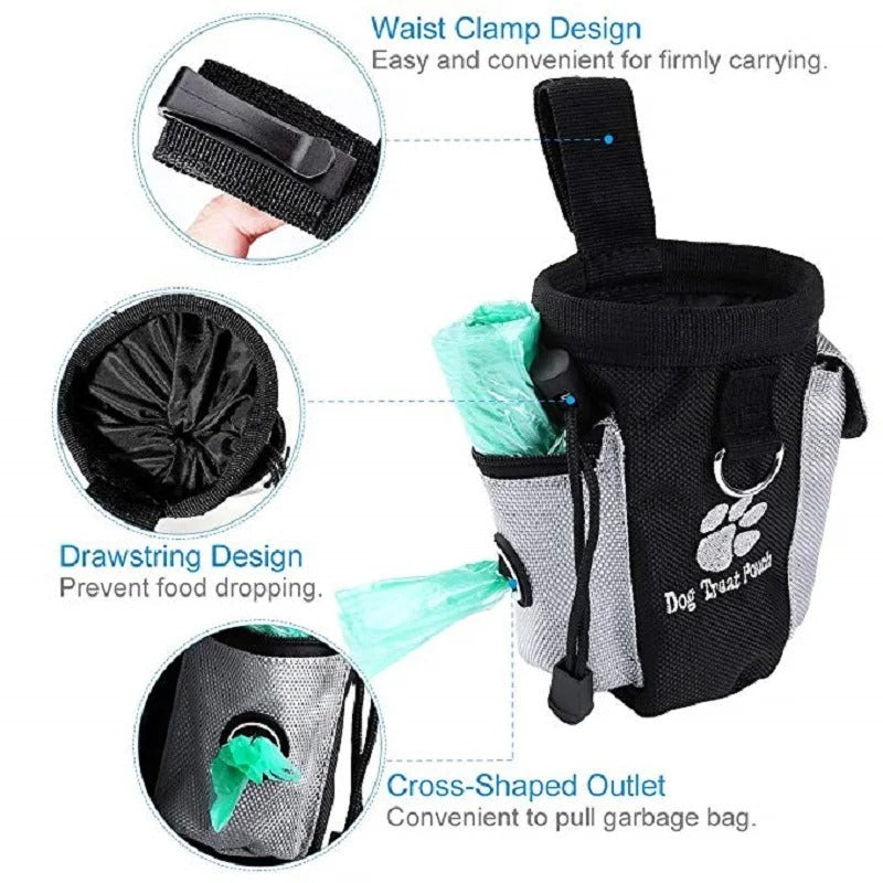 Water-repellent material of the portable treat bag