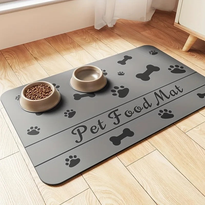 Absorbent surface of the quick-dry pet placemat