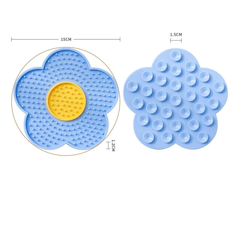 Sunflower lick mat in purple