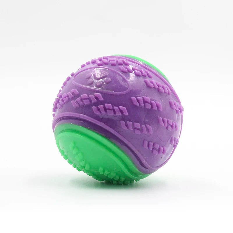 Soft TPR dog toy in green