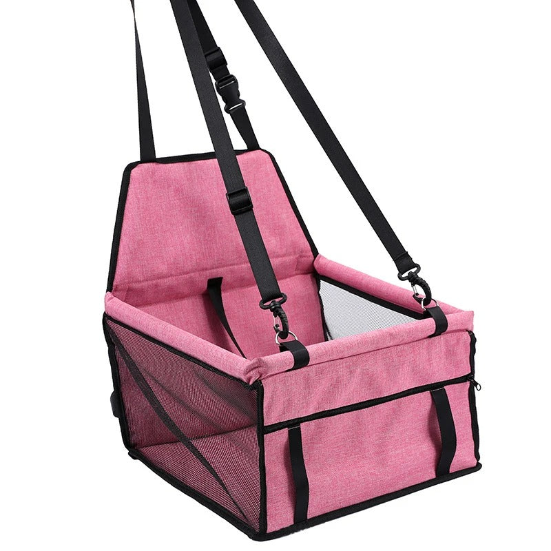 Foldable pet carrier in black