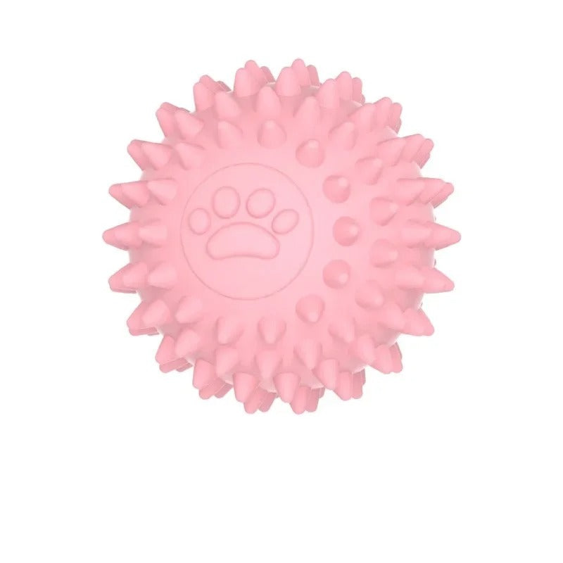 Bouncy rubber training ball in yellow