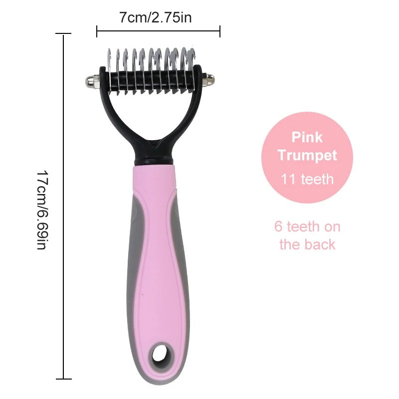 Using the grooming brush during bath time