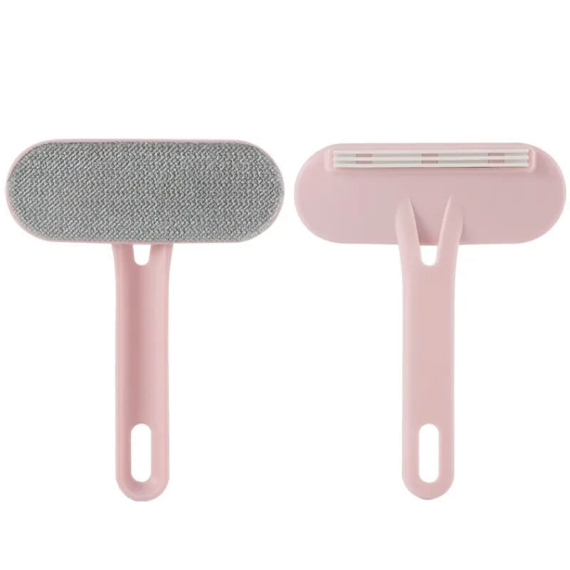 Loose fur lifted with the pet grooming brush