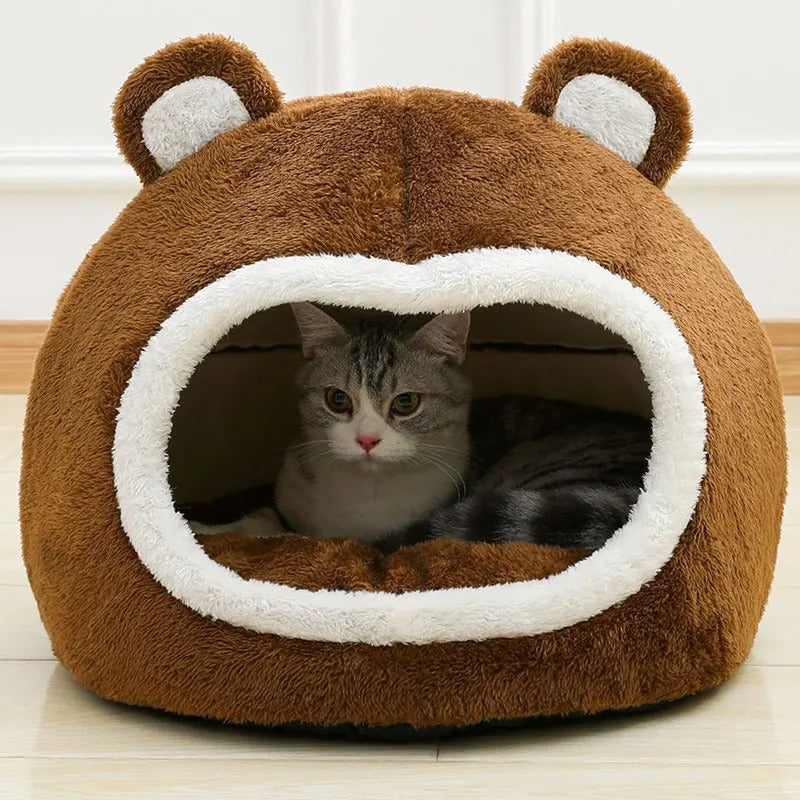 CuddleCat enclosed cat house shown in different sizes