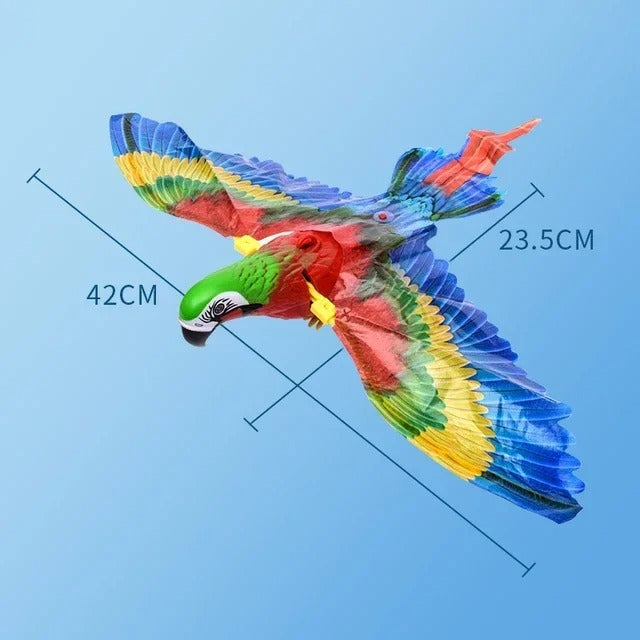Flying bird cat toy control and battery unit