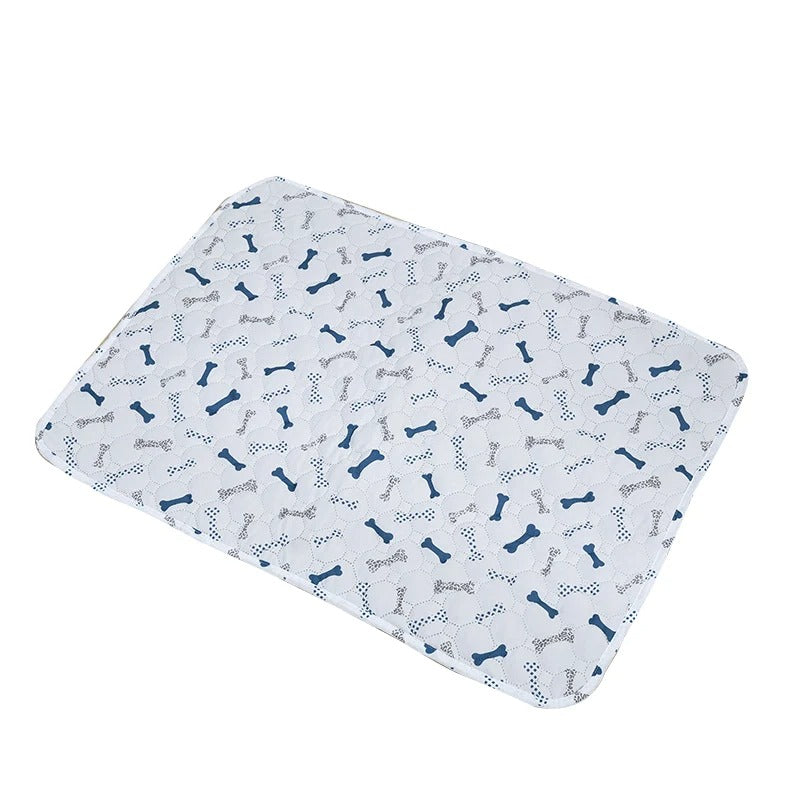 Washable pee pad in the paw print design