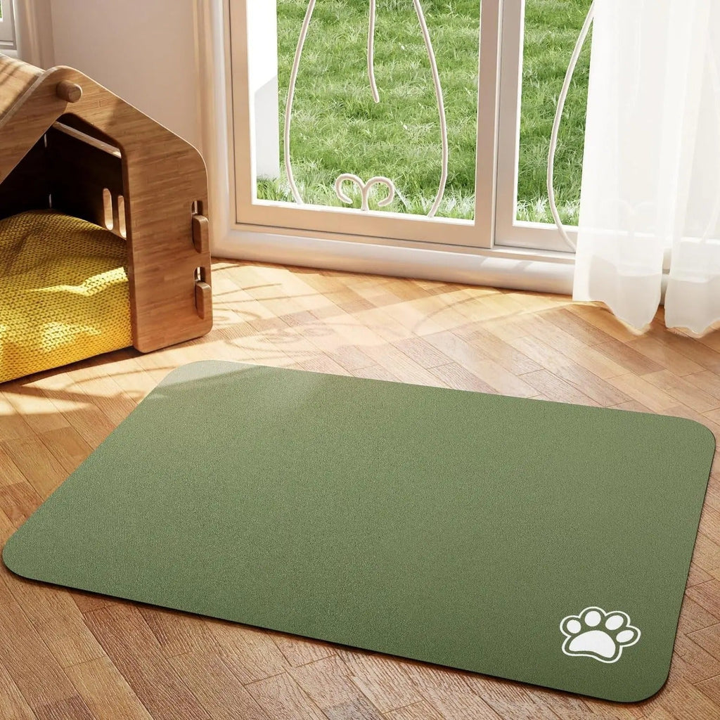 Non-slip backing of the pet feeding mat