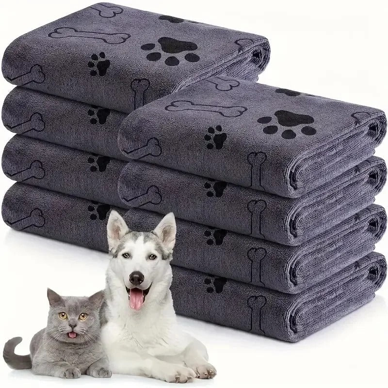PawDry quick-dry pet towel shown in both colours