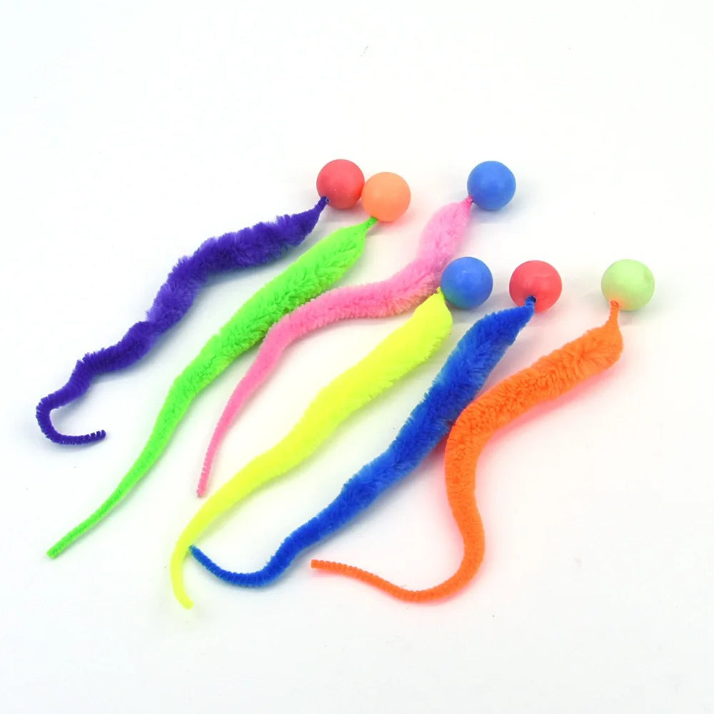 Fluffy tickle ball cat toy