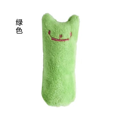 Catnip chew toy in blue