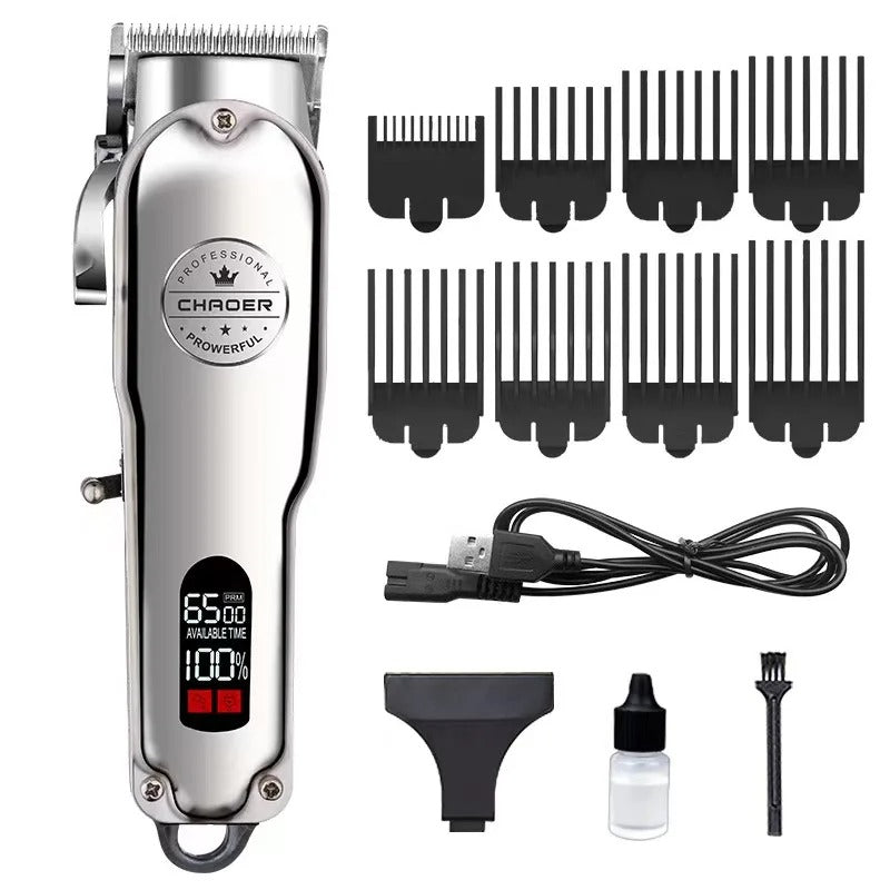 All-metal dog clippers with guide combs