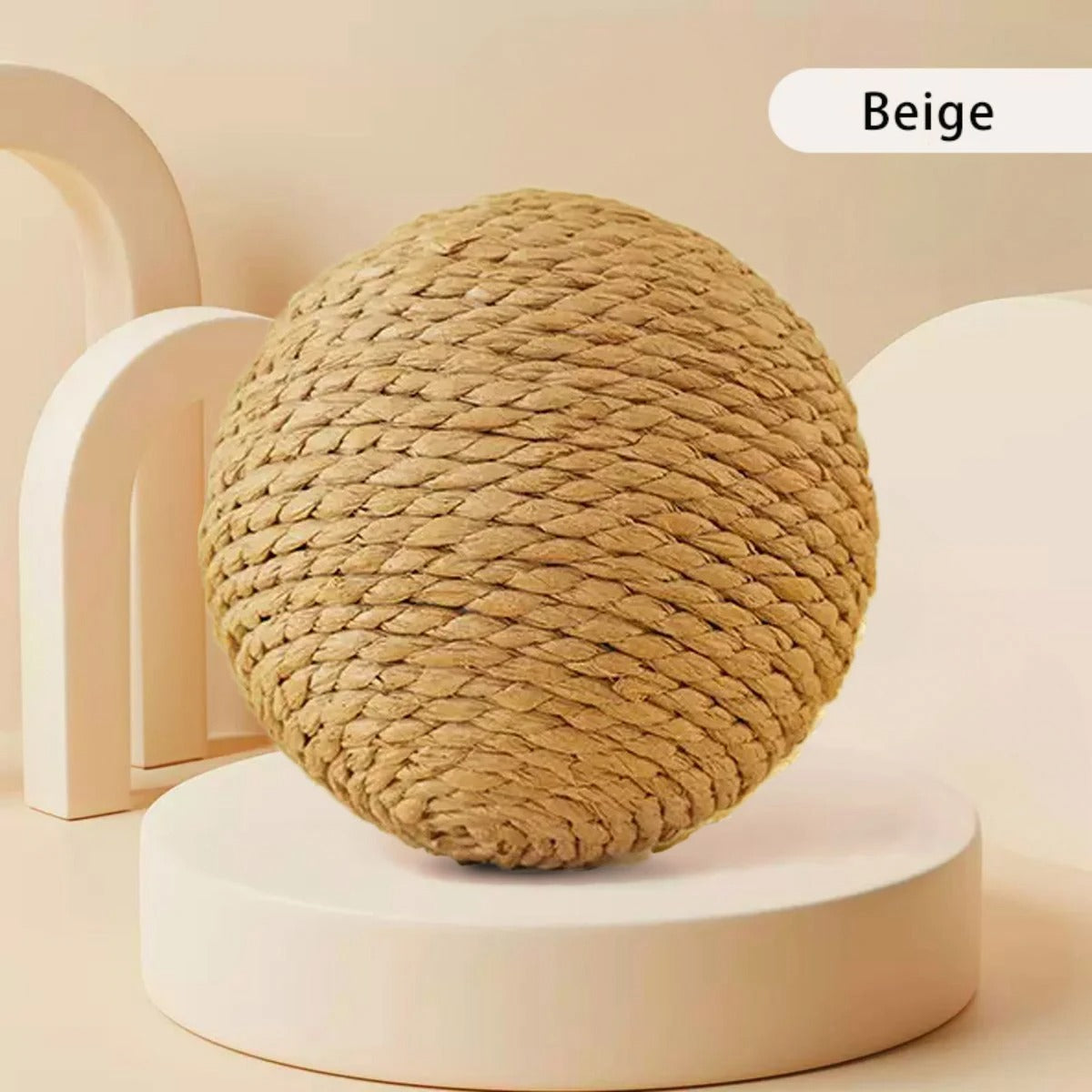 Sisal cat scratching balls in assorted colours