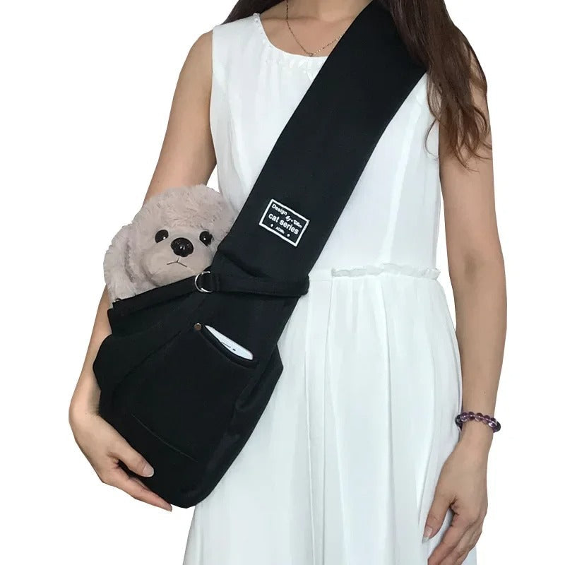 Comfort dog carrier bag in grey