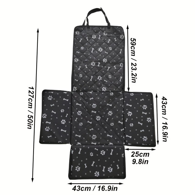 Pet travel car seat protector shown in all designs