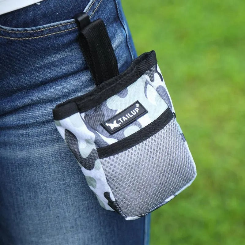 Dog treat pouch shown in all colours