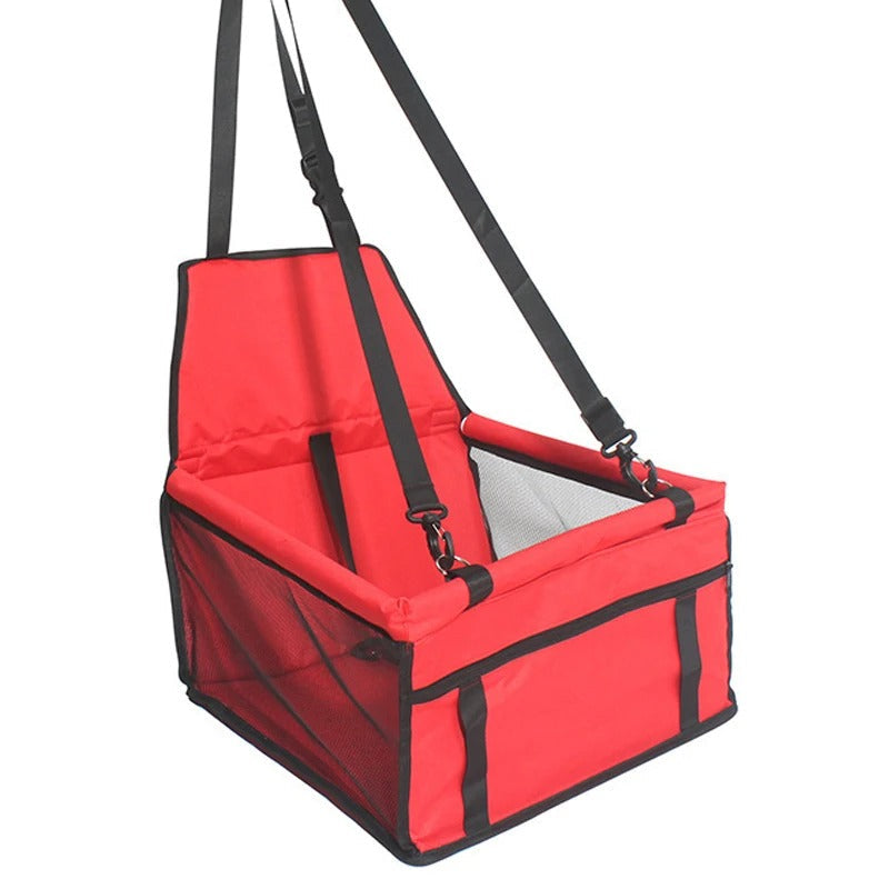 Foldable pet carrier in blue