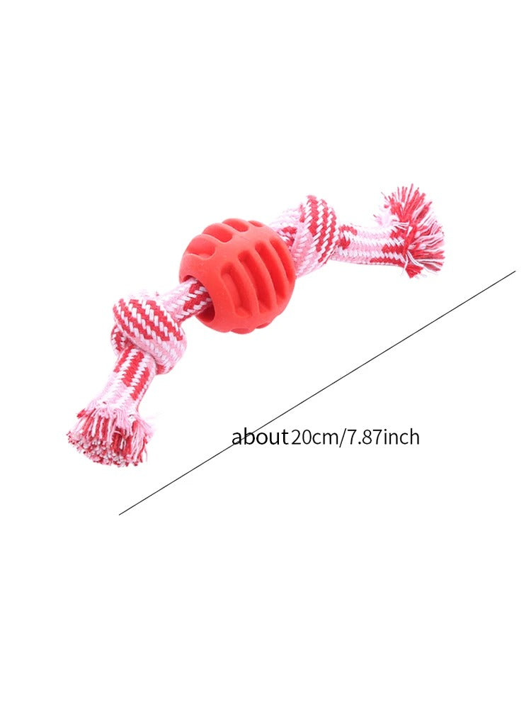Dog chewing the ToughRope knot