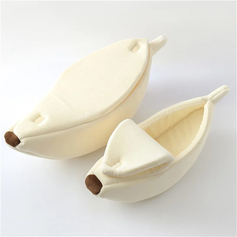 Banana cat bed shown in all colours