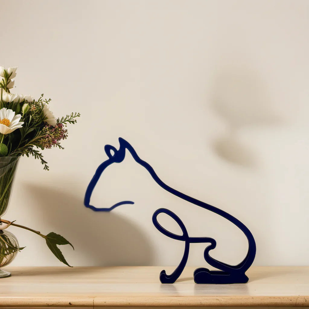 Boxer dog sculpture