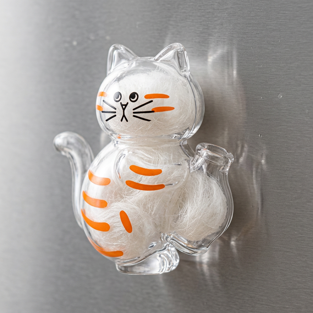 Cat keepsake magnet for whiskers and fur