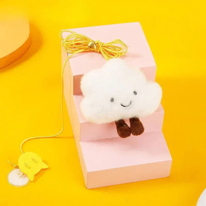 PouncePlay hanging cat toy set