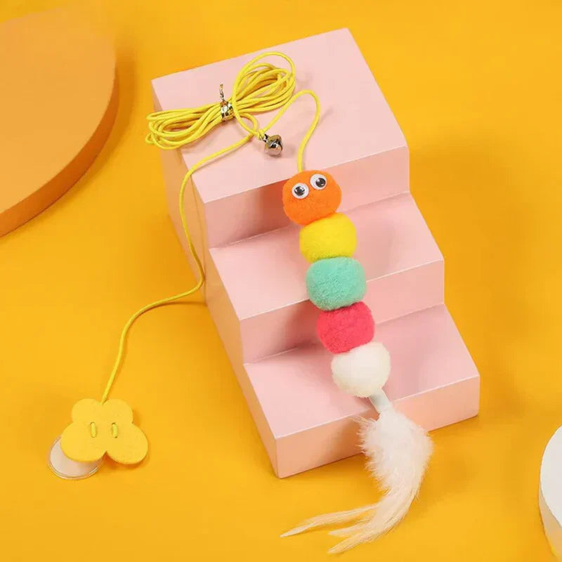 PouncePlay hanging cat toy on adjustable band
