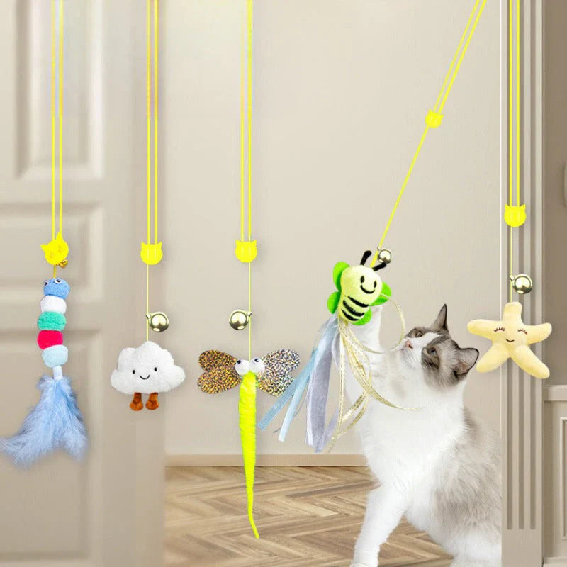 PouncePlay hanging cat toy