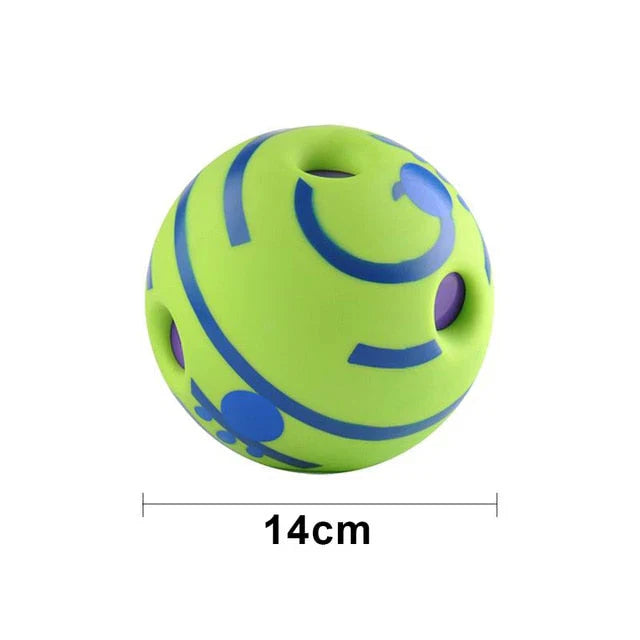 Interactive giggle sound ball for dogs