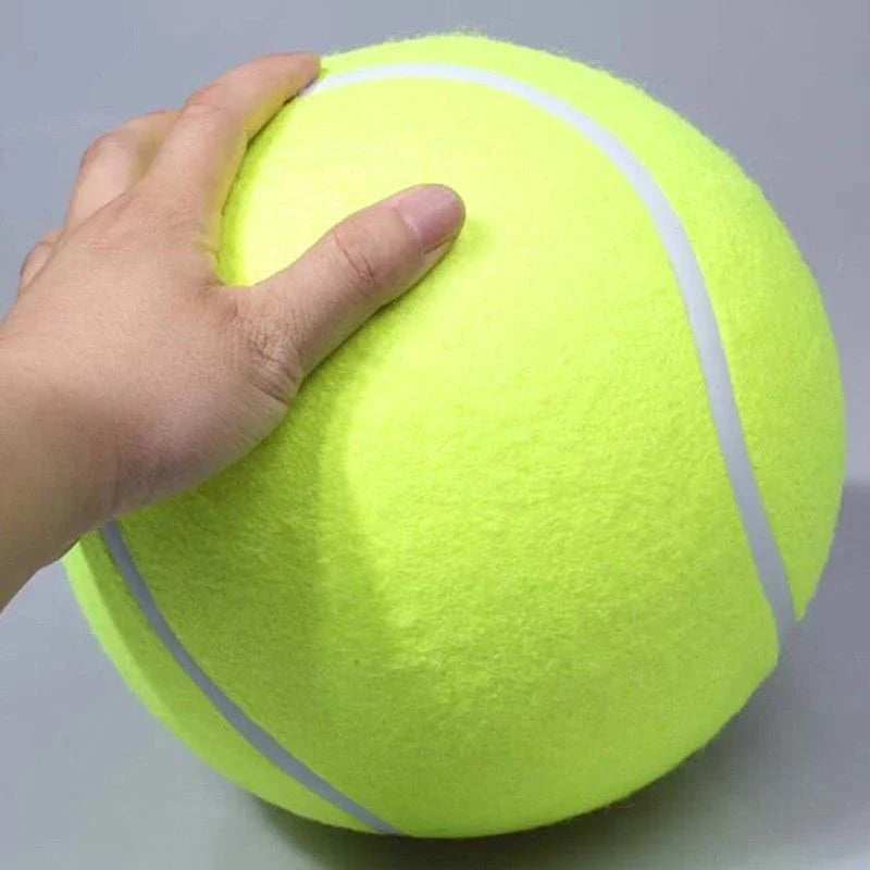 Large dog with the 24 cm XXL tennis ball