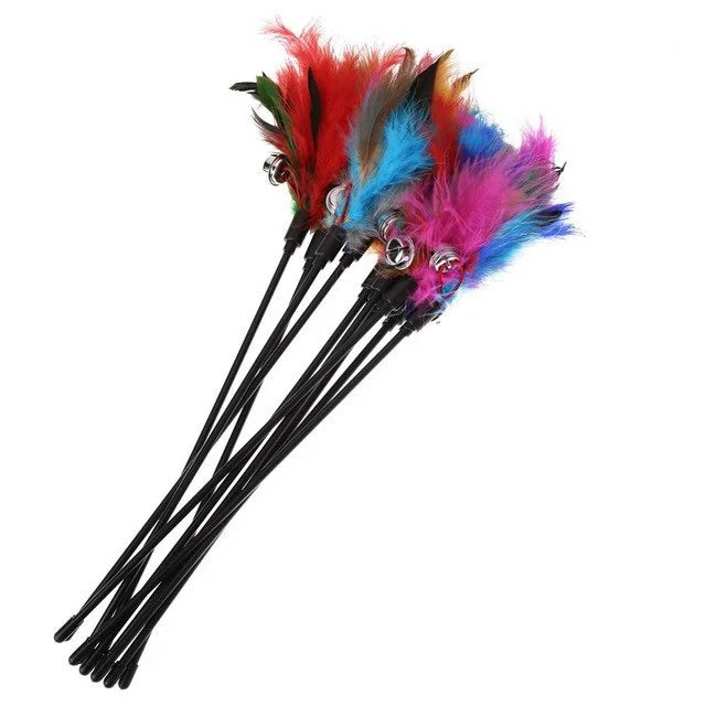 FeatherChase cat wand toy set detail